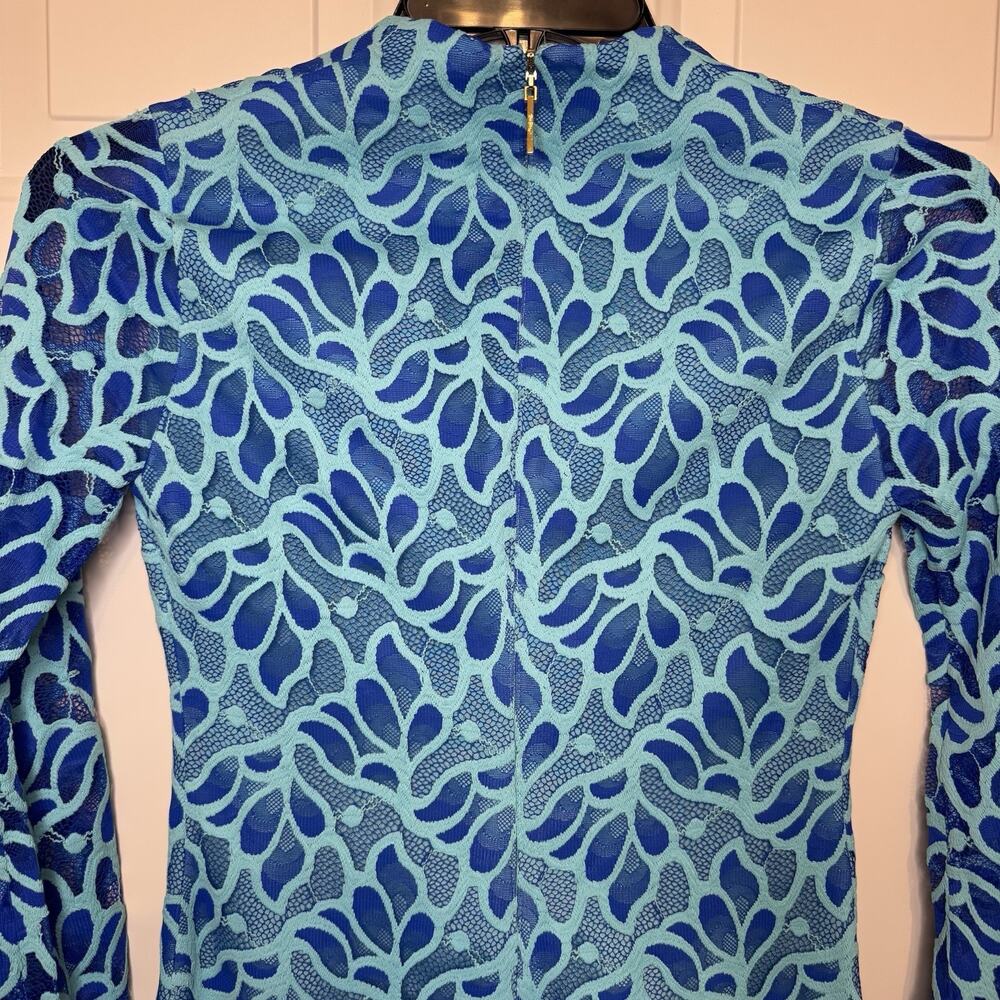 Lilly Pulitzer Devina Floral Lace Mini Shift Dress Brewster Blue Womens Size 0 - Picture 7 of 10